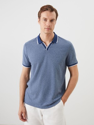 Lc Waikiki Yeni Sezon Polo Yaka Desenli Erkek Tişört