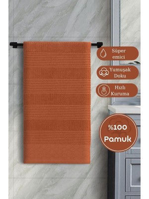 Pamuk Tekli Havlu Jakarlı Karna Home Ruma - 70 x 140