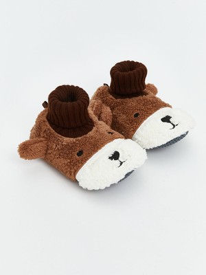 Lc Waikiki Yeni Sezon Hayvan Nakışlı Pelüş Erkek Bebek Ev Botu Panduf