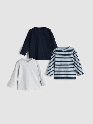 Lc Waikiki Yeni Sezon Bisiklet Yaka Erkek Bebek Tişört 3'lü