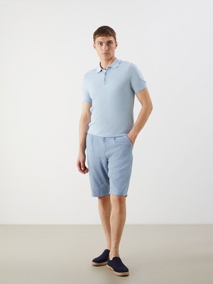 Lc Waikiki Yeni Sezon Standart Kalıp Keten Karışımlı Erkek Şort