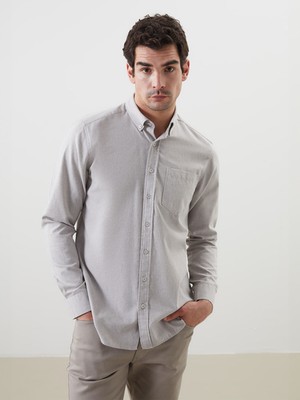 Lc Waikiki Yeni Sezon Regular Fit Uzun Kollu Gabardin Erkek Gömlek