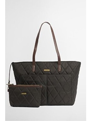 Quilted Tote Çanta OL75 Olive