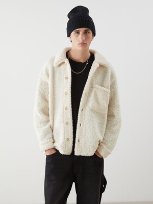 Lc Waikiki Yeni Sezon Rahat Kalıp Uzun Kollu Pelüş Erkek Gömlek Ceket