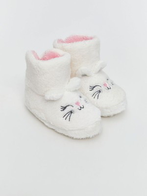 Lc Waikiki Yeni Sezon Hayvan Nakışlı Kız Bebek Ev Botu Panduf