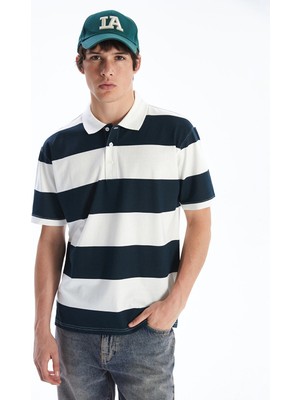 Lc Waikiki Yeni Sezon Polo Yaka Çizgili Erkek Tişört