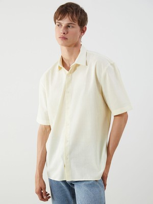 Lc Waikiki Yeni Sezon Rahat Kalıp Kısa Kollu Poplin Erkek Gömlek