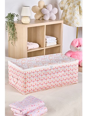 Little Sun Serisi Küçük Hurç -Fermuarlı Çocuk Odası Düzenleme Kumaş Saklama Organizer 52X28X21CM