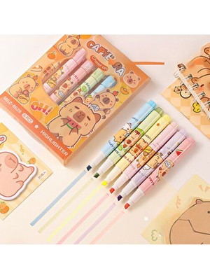 Hello Kitty ve Sanrio Karakterleri Fluoresan Kalem Seti (6’lı)