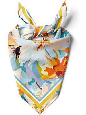 Güneş Işığı Bahçesi Desen 55X55CM Bandana/fular