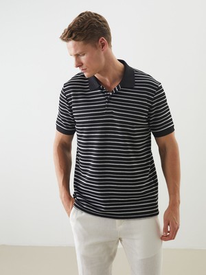 Lc Waikiki Yeni Sezon Polo Yaka Çizgili Erkek Tişört