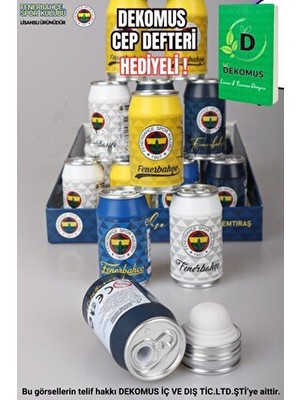 Fenerbahçe Dekomus Lisanslı Tekli Coke Tasarım Silgili Kalemtraş Metalik Renk ve Cep Defteri Hediyeli