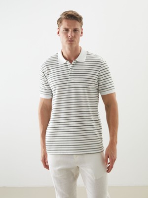 Lc Waikiki Yeni Sezon Polo Yaka Çizgili Erkek Tişört