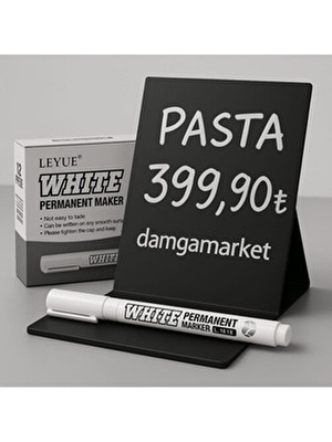 1 Adet Silinebilir Beyaz Kalem, Pvc Etiket Kalemi, 2.0mm Yağlı Su Geçirmez Kalem