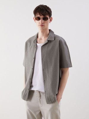 Lc Waikiki Yeni Sezon Rahat Kalıp Kısa Kollu Armürlü Erkek Gömlek