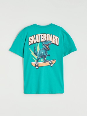 Lc Waikiki Yeni Sezon Dinozor Baskılı Erkek Çocuk Tişört