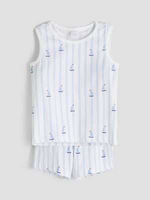 Lc Waikiki Yeni Sezon Bisiklet Yaka Erkek Bebek Atlet ve Şort 2'li