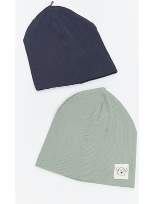 Lc Waikiki Yeni Sezon Nakışlı Erkek Bebek Bere 2'li