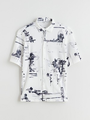 Lc Waikiki Yeni Sezon Regular Fit Kısa Kollu Desenli Erkek Gömlek