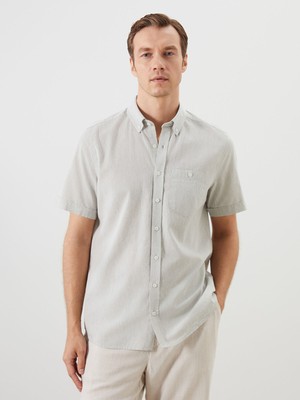 Lc Waikiki Yeni Sezon Regular Fit Keten Karışımlı Erkek Gömlek