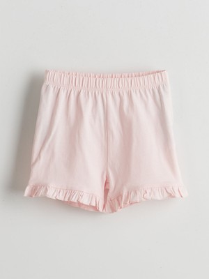 Lc Waikiki Yeni Sezon Beli Lastikli Basic Kız Bebek Şort