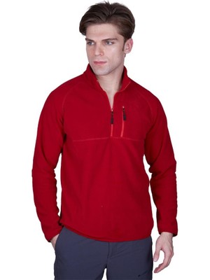 Alpinist Gamma Fermuarlı Erkek Polar Sweet Bordo (600508)