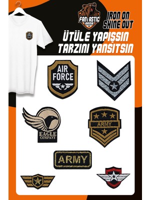 Ütü ile Yapışan Dokuma Arma Seti Patch Yama Asker/army, Air Force Modeli