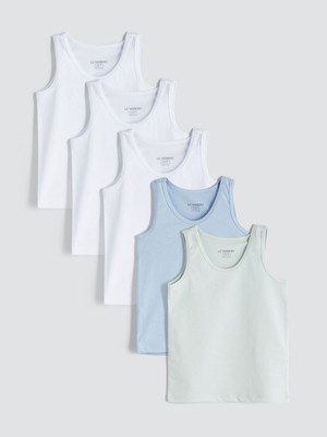 Lc Waikiki Yeni Sezon Bisiklet Yaka Erkek Çocuk Atlet 5'li