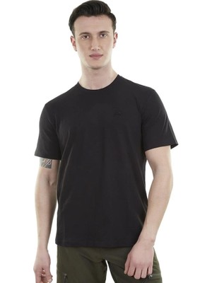 Erkek Tişört - Pamuklu Spor Tişört - Lucid - Siyah (600616)