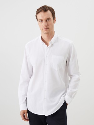 Lc Waikiki Yeni Sezon Regular Fit Uzun Kollu Poplin Erkek Gömlek