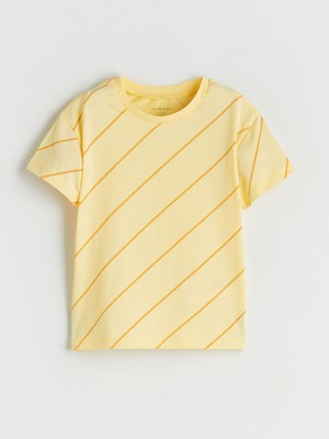 Lc Waikiki Yeni Sezon Bisiklet Yaka Çizgili Erkek Bebek Tişört