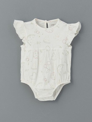 Lc Waikiki Yeni Sezon Baskılı Kız Bebek Çıtçıtlı Bodysuit