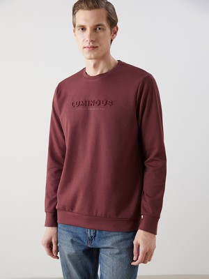 Lc Waikiki Yeni Sezon Bisiklet Yaka Uzun Kollu Baskılı Erkek Sweatshirt