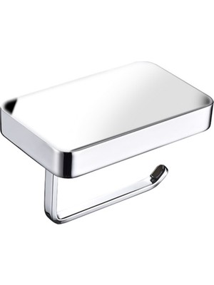 Tuvalet KAĞITLIK,ETAJERLI,304K - Parlak Paslanmaz Çelik