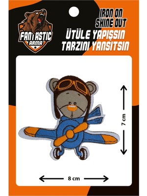 Fantastic A100-238 Ütü ile Yapışan Dokuma Arma %100 Polyester Desenli 8x7 cm