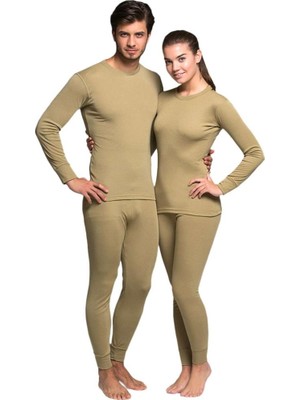 Yetişkin Termal Içlik - Thermoform - Kum Renkli Kadın Takım Poliüretan Malzemeden Üretilmiştir