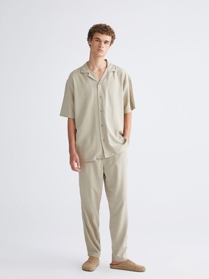 Lc Waikiki Yeni Sezon Rahat Kalıp Keten Karışımlı Erkek Pantolon