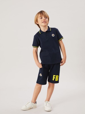 Lc Waikiki Yeni Sezon Beli Lastikli Fenerbahçe Baskılı Erkek Çocuk Şort