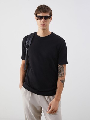 Lc Waikiki Yeni Sezon Bisiklet Yaka Kısa Kollu Erkek Triko Kazak