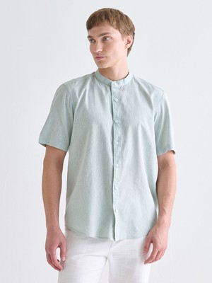 Lc Waikiki Yeni Sezon Regular Fit Hakim Yaka Keten Karışımlı Erkek Gömlek