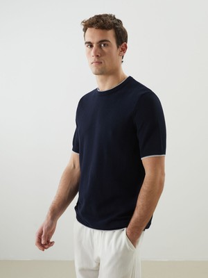 Lc Waikiki Yeni Sezon Bisiklet Yaka Kısa Kollu Erkek Triko Kazak