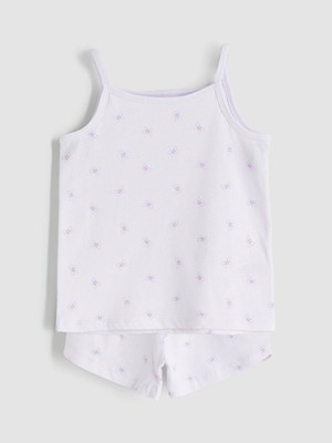 Lc Waikiki Yeni Sezon Kelebek Baskılı Kız Bebek Atlet ve Şort 2'li