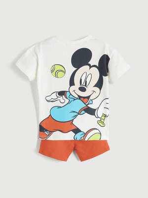 Lc Waikiki Yeni Sezon Mickey Mouse Baskılı Erkek Bebek Tişört ve Şort 2'li