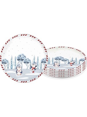 Penguin Servis Tabağı 6 Lı Set 26 cm NEW012