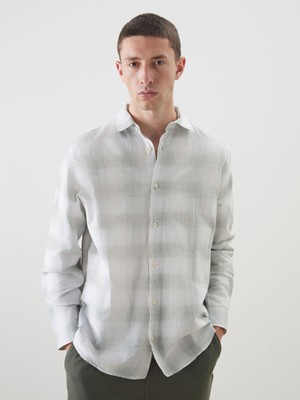 Lc Waikiki Yeni Sezon Regular Fit Uzun Kollu Ekose Poplin Erkek Gömlek