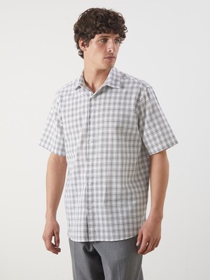 Lc Waikiki Yeni Sezon Regular Fit Kısa Kollu Ekose Erkek Gömlek
