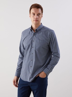 Lc Waikiki Yeni Sezon Regular Fit Uzun Kollu Ekose Oxford Erkek Gömlek