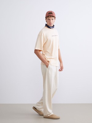 Lc Waikiki Yeni Sezon Rahat Kalıp Keten Görünümlü Erkek Pantolon