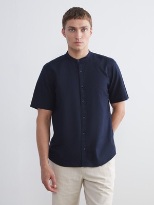 Lc Waikiki Yeni Sezon Regular Fit Hakim Yaka Keten Karışımlı Erkek Gömlek