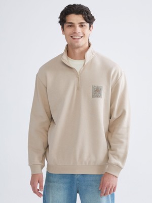 Lc Waikiki Yeni Sezon Fermuarlı Dik Yaka Uzun Kollu Erkek Sweatshirt